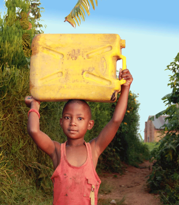 A child supported by R.E.A.CH in Uganda